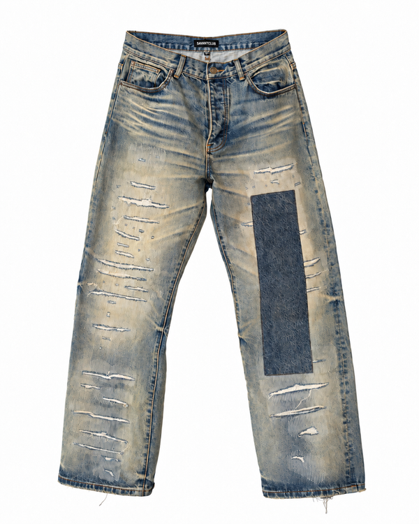 Boro Denim front view on a white background